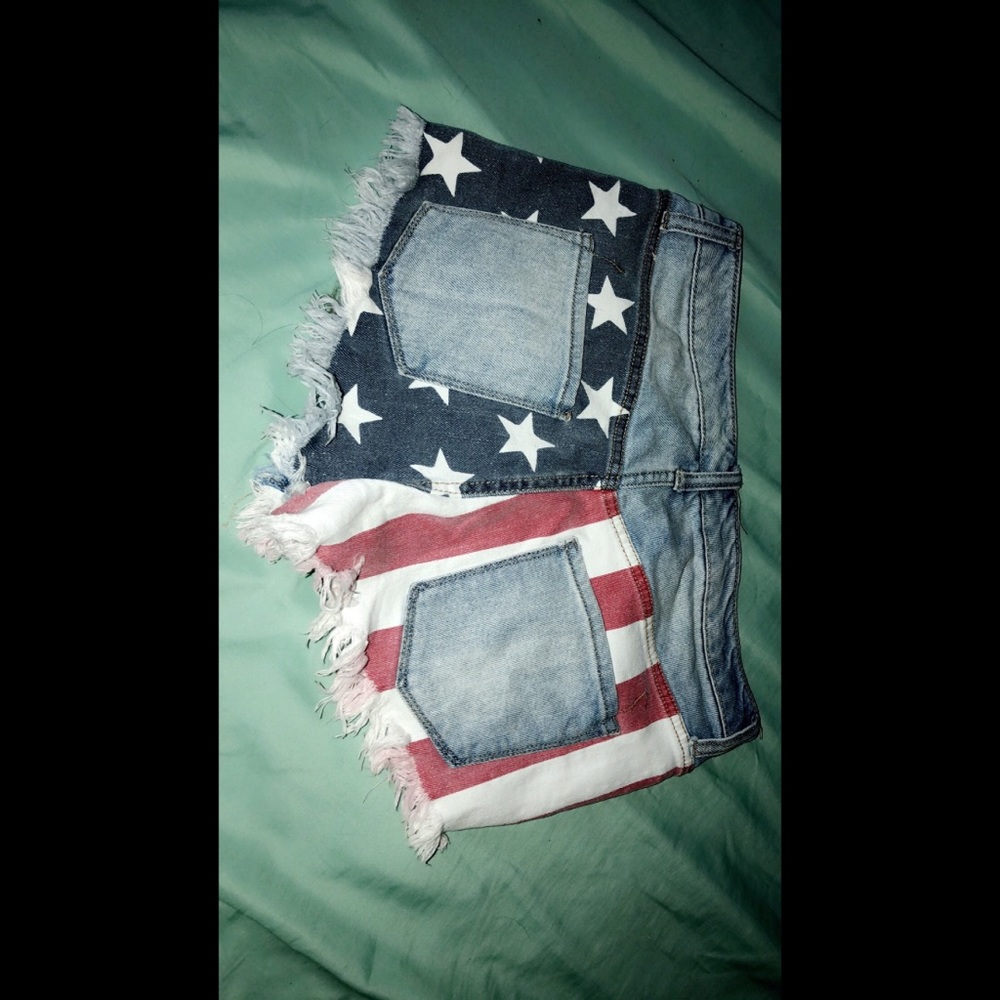 American flag shorts